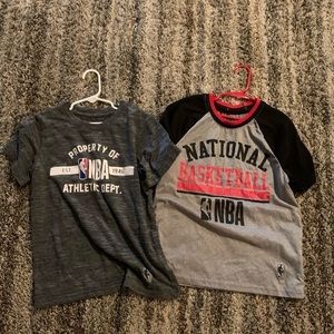 NWOT NBA BOYS T SHIRTS SMALL Size 8 2 pieces Basketball